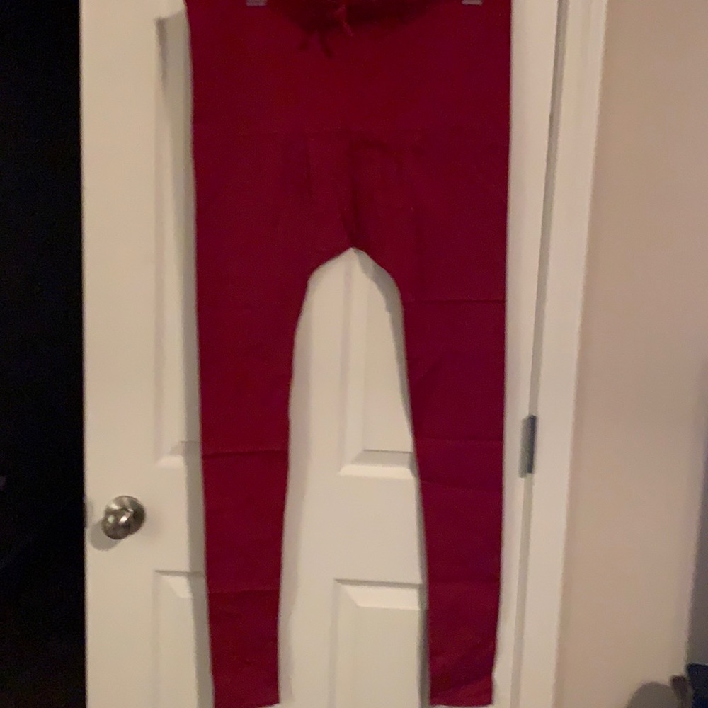 NWOT Maroon Maternity Leggings XS